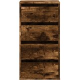  Kutni ladičar dimljena boja hrasta 40x41x76cm konstruirano drvo | shoptok.hr