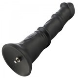 HiSmith HSA123 P-Spot with 3 Bulges Silicone Anal Dildo KlicLok 24cm Black Cene