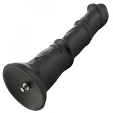 HSA123 P-Spot with 3 Bulges Silicone Anal Dildo KlicLok 24cm Black