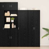  Highboard 2 pcs Crni hrast 50 x 42,5 x 185 cm | shoptok.hr