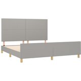  Okvir za krevet bez madraca svjetlosivi 160 x 200 cm od tkanine | shoptok.hr