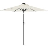 Vrtni suncobran s čeličnom šipkom bijeli 225 x 225 x 212 cm | Eponuda.com