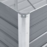 Vrtna sadilica od pocinčanog čelika 240 x 80 x 77 cm siva | shoptok.hr