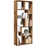 vidaXL Pregrada s knjižno omaro starinski les 67x25x161,5 cm inž. les | Shoptok.si