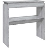 Konzolni stol boja sivog hrasta sonome 80x30x80 cm drveni | shoptok.hr