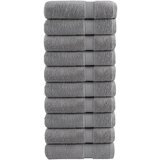 Furnova Premium kopalne brisače SOLUND 10 kosa siva 100x150 cm 600 gsm, (21916433) Cene