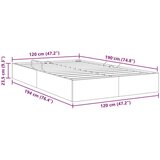  Ottomanska Okvir za krevet s pohranom s pohranom Baršun - Crna 120 x 190 cm | shoptok.hr