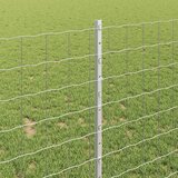Euro ograda s postom 25 x 1 m Pocinčani čelik Srebrna Mreža | shoptok.hr
