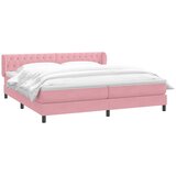 Box Spring krevet s madracima ružičasti 180x210 cm baršun | shoptok.hr