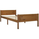 Maison Chic Posteljni okvir - Enojna postelja - Postelja za odrasle medeno rjav iz trdne borovine 100x200 cm-J8812, (21769665) Cene