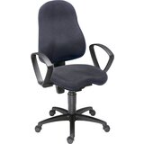 Top Star Udoben vrtljiv stol BALANCE 400, z Body Balance Tec®, z naslonoma za roko, črna prevleka | Shoptok.si