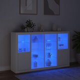  Komode s LED svjetlima 3 kom bijele od konstruiranog drva | shoptok.hr
