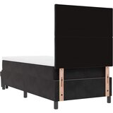  Krevet s opruga kutije s uzglavljem Crna 190 x 90 cm Baršun | shoptok.hr