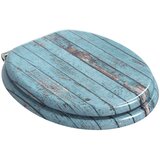  Toaletni pokrov s tiho zaporo Modra 44 x 38 cm MDF plošča, (5000208016) | Shoptok.si
