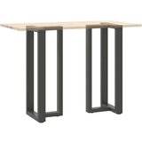  Noge za barsko mizo v obliki črke T 2 kosa antracit 40x35x(100-101) cm jeklo | Shoptok.si