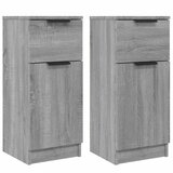 Maison Chic Komoda - Predalnik 2 kosa siva sonoma 30x30x70 cm konstruiran les, (21722120) Cene
