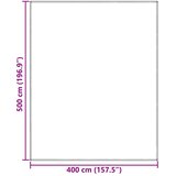  Teppi za šator Svijetlo siva 500 x 400 cm Polietilen | shoptok.hr