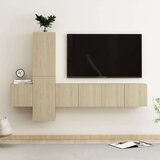  5-dijelni set TV ormarića boja hrasta sonome od iverice Cijene