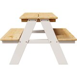  Dječji stol s klupama IRUN bijeli 90x79,5x50cm puno drvo | Eponuda.ba
