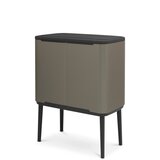 Brabantia Bo Touch Bin 11+23 litrov z dvema vložkoma iz umetne mase - Platinum | Shoptok.si