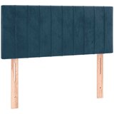 Box spring krevet s madracem tamnoplavi 120 x 200 cm baršunasti | shoptok.hr
