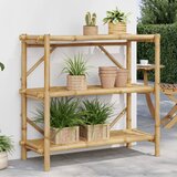 vidaXL Regal s 3 policami 100x40x90 cm bambus Cene
