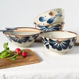 Rex London Modro-bež porcelanasta skledica za ramen 1 l Breeze – | Shoptok.si