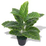 vidaXL Umetna rastlina kolokazija v loncu 45 cm zelene barve Cene