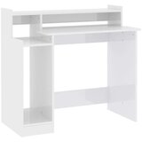 vidaXL radni stol s led svjetlima bijeli 97x45x90 cm konstruirano drvo | shoptok.hr