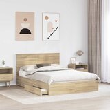  s od storage Sonoma hrast 140 x 190 cm Konstruirano drvo | shoptok.hr