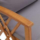  Klupa s jastucima 119 cm od masivnog bagremovog drva | shoptok.hr