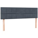 Krevet s oprugama i madracem tamnosivi 160x210 cm baršunasti | shoptok.hr