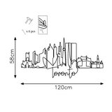 WALLXPERT dekorativni metalni zidni pribor toronto crna boja | ePonuda.com