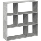 Sobna pregrada / regal za knjige sivi 102x29x103,5 cm drveni | Eponuda.ba