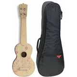 Pasadena WU-21F5-WH SET Soprano ukulele Natural