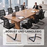  Set od 2 ergonomske uredske stolice bez kotačića crne | shoptok.hr