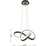 Wofi 6134-104 - led prigušiva luster na sajli indigo LED/44W/230V | Eponuda.com