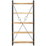 Police za knjige s 5 razina 90 x 30 x 180 cm masivno drvo manga | shoptok.hr