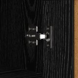  Kreveta Crni hrast 69,5 x 34 x 90 cm Obrađeno drvo i čelik | shoptok.hr