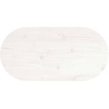  Ploča za stol bijela 60x30x2,5 cm od masivne borovine ovalna | shoptok.hr