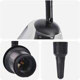 vidaXL Crna, prozirna Metal, Staklo Jedna veličina Stropna rasvjeta | shoptok.hr