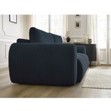 Bobochic Paris Temno modra raztegljiva sedežna garnitura iz rebrastega žameta 257 cm Lucien – | Shoptok.si