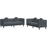  2-dijelni set sofa s jastucima tamnosivi baršunasti | shoptok.hr