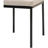 MID.YOU STOL, kovina, tekstil črna, bež | Shoptok.si