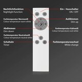  briloner 3065-014 - led prigušiva plafonska lampa ivy 42W/230V wi-fi tuya prečnik 49 cm + daljinski upravljač | Eponuda.com