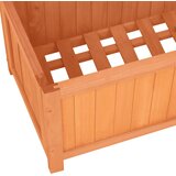  Vrtna sadilica s rešetkom smeđa 70x30x135 cm od masivne jelovine | shoptok.hr