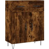 Maison Chic Komoda - Predalnik dimljeni hrast 69,5x34x90 cm inženirski les, (21718453) | Shoptok.si