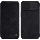 Nillkin Usnjena torbica Qin PRO za iPhone 13 / 14 - črna | Shoptok.si