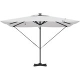 vidaXL Kantilever Roma Suncobran s LED-ima Pijesak 286x285x270 cm Aluminij | shoptok.hr