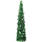 vidaXL Zložljiva umetna novoletna jelka zelena 150 cm PET | Shoptok.si